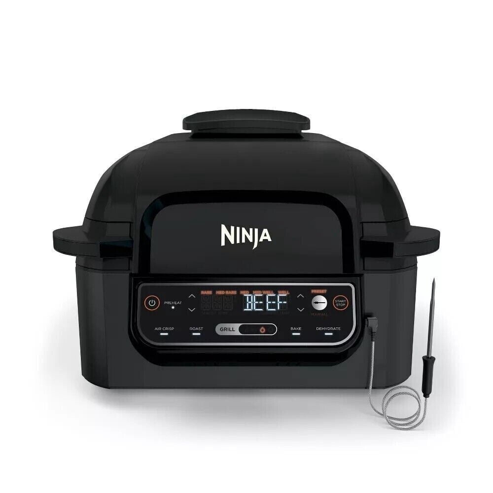 Open Box - Ninja Foodi 5-in-1 Indoor 4qt Electric Grill with Air Fry - Black