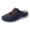 A Navy, variant on Women's Close Toe Platform Sandals Floral Cutout Adjustable Hook Loop Slip On Wedge Clogs Mules Beach Slide White Size 8