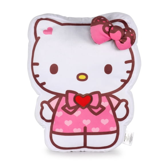 Hello Kitty Arc Sucré Oreiller Décoratif en Peluche