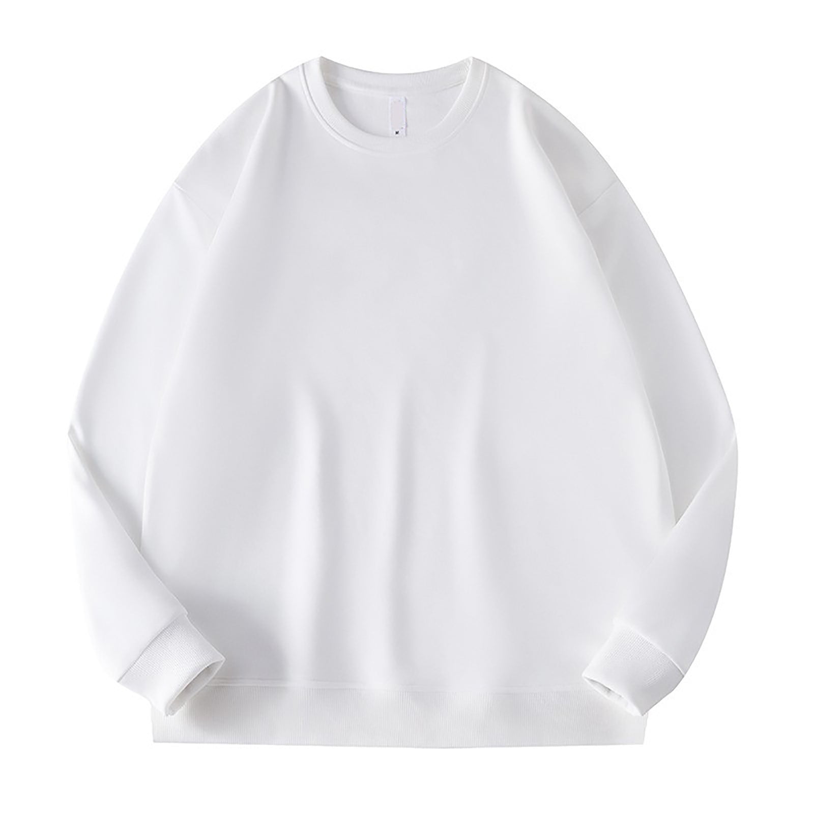 Ketyyh-chn99 Chandail à Col Rond Léger à Manches Longues pour Homme Chandail à Col Rond pour Homme à Manches Longues Décontracté Chaud en Laine Chandail Blanc,5TG