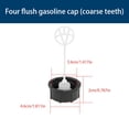 thumbnail image 2 of Uel Tank Cap Compatible With Hedge Trimmer Brush Cutter Multitool Petrol Scooter Garden Multi Tool Engines Earth Replacement Part Black 45mm Outeer Diameter, 2 of 3