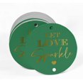 thumbnail image 2 of Inkdotpot Real Gold Foil Let Love Sparkle Wedding Tags Favor Hang Paper Tags 50 Pieces, 2 of 6