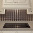 thumbnail image 2 of Fasade Miniquattro Vinyl Backsplash Panel Brushed Nickel 6x6 Inch Sample, 2 of 5