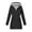 Black, variant on HongQid Rain Jackets for Women Waterproof Rain Coats with Hood Lightweight Windbreaker Outdoor Womens Raincoats