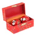 thumbnail image 4 of bedienty 2 Pieces Massage Balls with Storage Balls Box Baoding for Middle Aged People Fu Word Blue Panda Red Diameter 42mm, 4 of 6