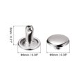 thumbnail image 2 of Unique Bargains 100 Sets Leather Rivets 9mm Double Cap Rivets 8mm Height Metal Studs Rivet, Silver Tone, 2 of 5