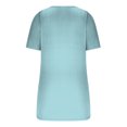 thumbnail image 4 of AherBiu Womens 2025 Ribbed Knit T Shirts Square Neck Slim Fitting Tshirts Summer Casual Basic Tops Blouses, 4 of 4