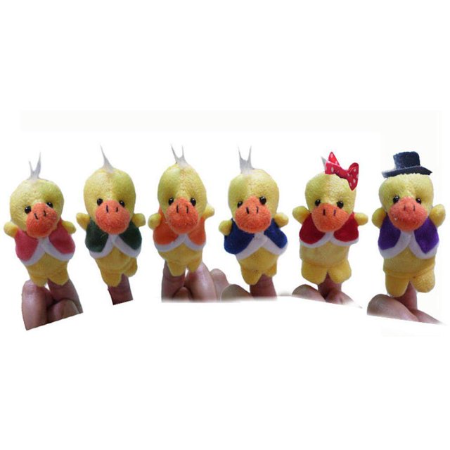 ziyahi Ensemble de 6 Marionnettes à Doigts - Six Petits Canards