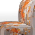 thumbnail image 4 of Designart « Shattered Realities Orange Brown Intrigue » Fauteuil d'Appoint Rembourré Orange Cubisme - Fauteuil Moderne pour Salon, 4 of 7