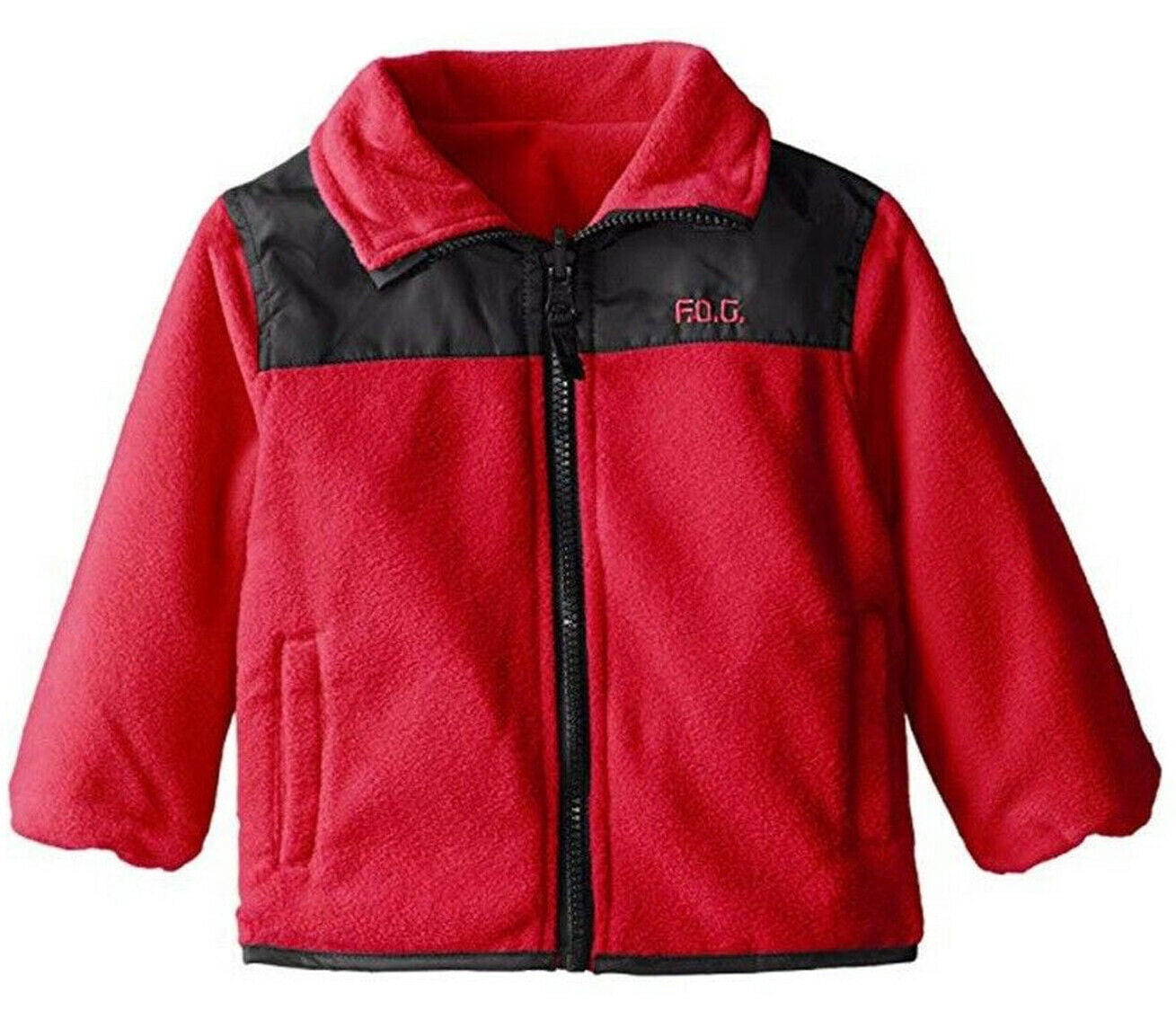 London Fog Veste Réversible en Molleton à Poly Rouge pour Garçon, Petit (4)