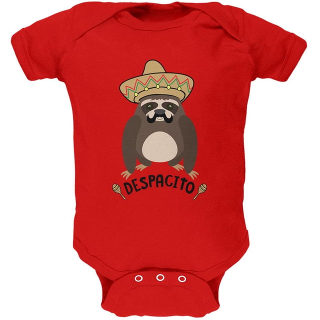 Despacito Signifie Petit Jeu de Mots Drôle Sloth Doux pour Bébé une Pièce