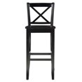 thumbnail image 3 of Pemberly Row 30" X-Back Transitional Wood Bar Stool in Espresso, 3 of 15