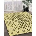 thumbnail image 3 of Ahgly Company Tapis d'Intérieur Lavable en Machine Carré Transitionnel Jaune Soleil, 4 Pieds Carré, 3 of 7