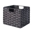 thumbnail image 3 of Melanie 2-Pc Foldable Woven Fiber Basket Set, Chocolate, 3 of 7