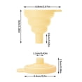 thumbnail image 3 of SSZMDLB 2 Pcs Entonnoir de Cuisine Pliable en Silicone, Entonnoir de Qualité Alimentaire, Entonnoir Pliable pour Bouteilles, Entonnoir de Cuisine Gain de Place, Entonnoir de Transfert de Liquide, Entonnoir Portable, Entonnoir de Cuisine Réutilisable, 3 of 9