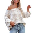 thumbnail image 2 of RKSTN Sweaters for Women Mode Manches en Vrac Pull Tops Chemisier Tricoté Pull Automne Sweaters, 2 of 5