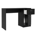 thumbnail image 5 of Madesa Compact Computer Desk Study Table for Small Spaces Home Office 43 Inch Student Laptop PC Writing Desks with Storage and Drawer, Modern Ergonomic Gaming Workstation - Black, 5 of 5