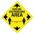 thumbnail image 1 of SignMission FD-2-X-16-9990 Autocollant de Vinyle Coronavirus de 6 Pieds - Zone de Distance Sociale, 1 of 1