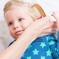 thumbnail image 4 of 2 Pack Natural Wooden Baby Hairbrush and Comb Set Gentle Cradle Cap Care Grooming Kit, 4 of 4