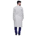 thumbnail image 3 of Atasi Printed Long Asymmetric Kurta Pajama Set For Men Party Wear Clothing, 3 of 4