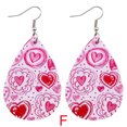 thumbnail image 2 of PVCS Boucles d'Oreilles de la Saint-Valentin Cœur Amour Lèvres Rouges Boucles d'Oreilles Imprimées Double Face, 2 of 2