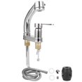 thumbnail image 3 of FAGINEY Sink Faucet,Pull Out Faucet,G1/2 Faucet Telescopic Rotatable Pull Out Cold Hot Water Mixer Tap For Bathroom Wash Basin, 3 of 8