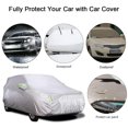 thumbnail image 3 of Car Cover Full Covers with Reflective Strip Sunscreen Protection Dustproof Scratch-Resistant for 4X4/SUV Business Car, 3 of 7