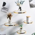 thumbnail image 3 of Plant Floating Shelf Modern Home Decor Wrought Iron Wall Mounted Glass Ledge Rack for Restaurant, 3 of 10