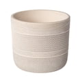 thumbnail image 1 of Better Homes & Gardens 6" Ceramic Grooved Pot-White, 1 of 6