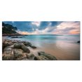 thumbnail image 2 of Gloomy Tropical Sunset Beach Seascape, 2 of 3