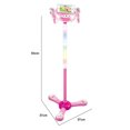 thumbnail image 2 of Kids Karaoke Machine, Microphones Stand Set, Portable, LED Lights, Adjustable Height, Handle, Singing Toy, Educational, Birthday Gift, 2 of 3