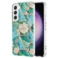 thumbnail image 1 of Supershield Samsung Galaxy S23 Plus Case Marble Floral Design Protective Soft Flowers Phone Case - Blue, 1 of 5