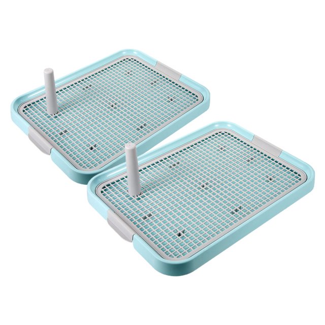 Minkissy 2Pack Dog Litter Box with Large Capacity 19.3x14.6x5.9in