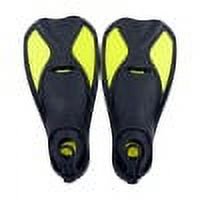 CSChome Lightweight Diving Fins Plastic Diving Fins Swimming Training Flippers Short Blade Flippers Leg Strength Building