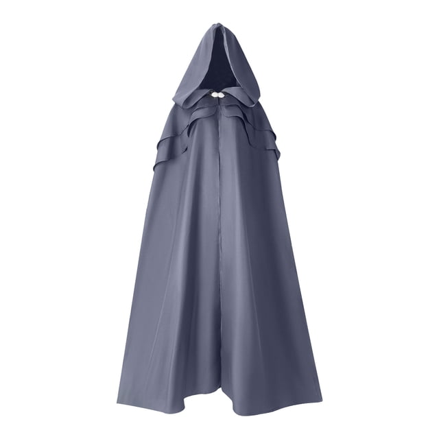 Ensemble de Scène Rétro Gothique à Capuche Boutonné Décontracté