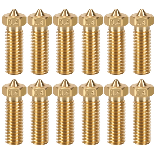 relayinert 12pieces Premium Brass Nozzle Kit Long-lasting And Reliable Performance Extruder Print Head Nozzle 1Set