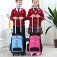 thumbnail image 2 of High Quality Kids Wheeled Backpack Back to School Essentials Set-Durable Rolling Large Capacity School Bag 6 wheels-Blue Color, 2 of 2