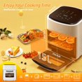 thumbnail image 3 of Three Floors Visual Air Fryer Household Large Capacity 15l Oil-free Smart Oven French Fries Machine With Baking, 3 of 5