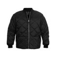 thumbnail image 3 of Rothco Diamond Nylon Quilted Flight Jacket - Black, Medium, 3 of 5