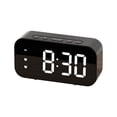 thumbnail image 2 of Chmadoxn LED Electronic Alarm Clock Mirror Clock Student Plug-in-use Small Alarm Clock Digital Clock Sound-controlled Temperature Clock alarm clock, 2 of 6