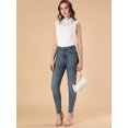 thumbnail image 2 of INSPIRE CHIC Blouse Sans Manches en Dentelle à Volants Semi-Transparente pour Femme, 2 of 6