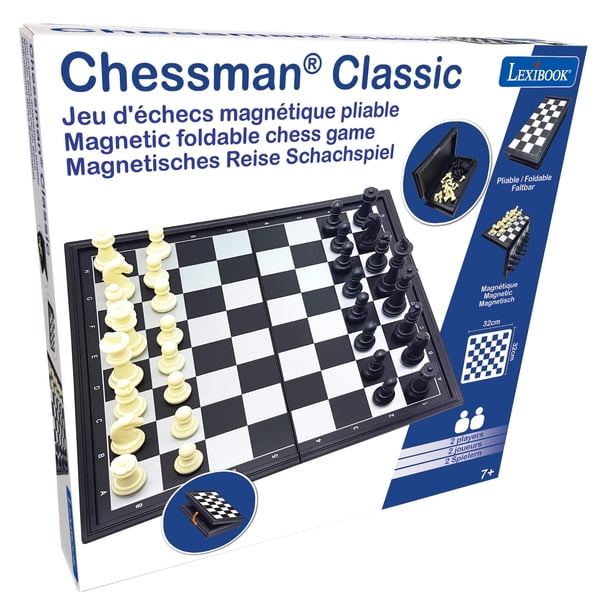 Jeu D'échecs De Voyage Magnétique, échiquier Pliable 24 Cm, 32 Pièces, Plastique Durable – Pour Enfants Et Adultes, Dès 3 Ans (attention Petites Pièces)