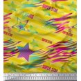 thumbnail image 1 of Soimoi polyester Crepe Fabric Star & Diagonal Stripe Print Sewing Fabric Yard 42 Inch Wide, 1 of 3