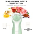 thumbnail image 4 of LINKChef Immersion Blender, 20-Speed 1000W 5-in-1 Immersion Hand Blender, Stick Blender with Turbo Mode, Baby Food Processor with Chopper, Blender for Kitchen with 600ml Beaker (Green), 4 of 8