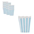thumbnail image 1 of yulier 12 Pcs Popcorn Boxes, Striped Disposable Paper Popcorn Boxes Mini Popcorn Containers Dinnerware Party Supplies for Wedding Birthday Christmas, 1 of 6