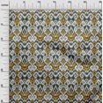 thumbnail image 2 of oneOone Georgette Viscose Fabric Diamond & Swirl Ikat Print Fabric BTY 42 Inch Wide, 2 of 4