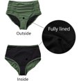 thumbnail image 3 of Womens High Waisted Bikini Bottom Ruched Side Swim Shorts Tankini Briefs, 3 of 6