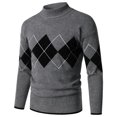 thumbnail image 1 of EGNMCR Chandails à Col Roulé pour Hommes, Col Montant, Chandail Mode à Manches Longues, Demi-Col Montant, Cadeaux pour Hommes, 1 of 8