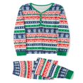 thumbnail image 2 of Christmas Matching Family Pajamas Elk Snowflake Print PJs Sleepwear Holiday Loungewear Set, 2 of 7