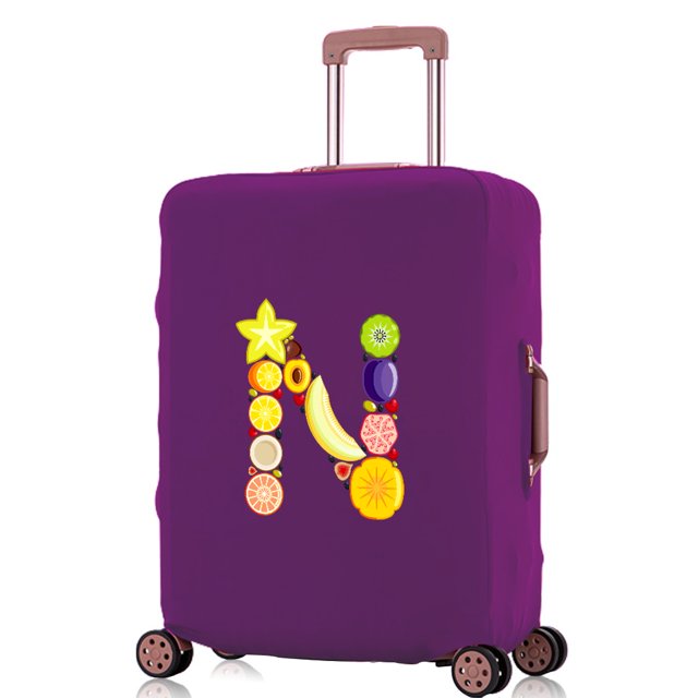 Travel Accessories Luggage Covers Travel Suitcase Cover Protector Reusable Washable 18-32inch Fruit Printed Pattern Series 8fruit N L